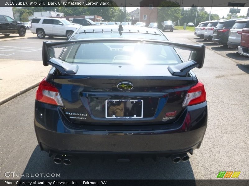 Dark Gray Metallic / Carbon Black 2018 Subaru WRX STI