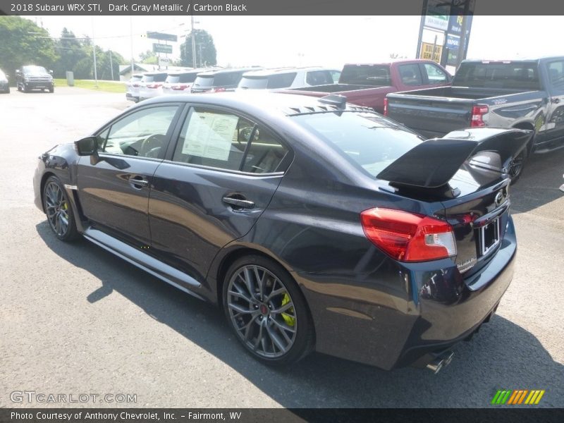 Dark Gray Metallic / Carbon Black 2018 Subaru WRX STI