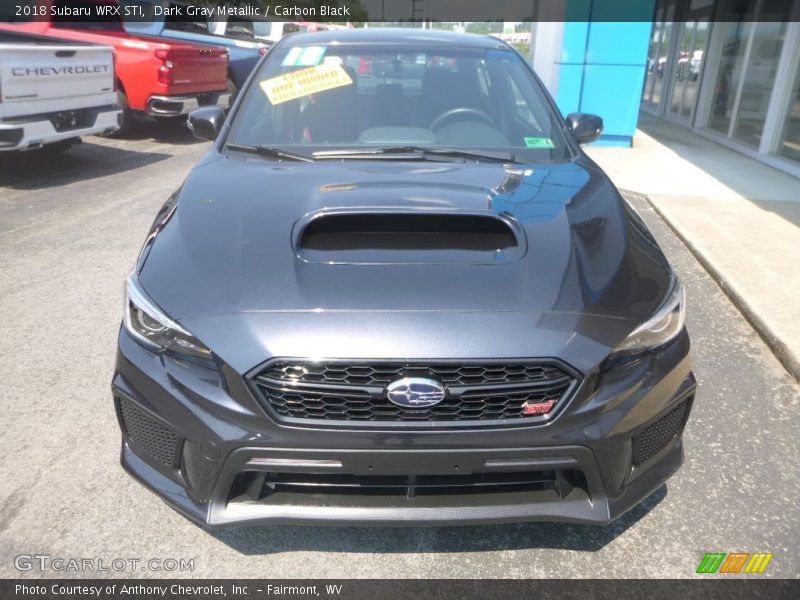 Dark Gray Metallic / Carbon Black 2018 Subaru WRX STI