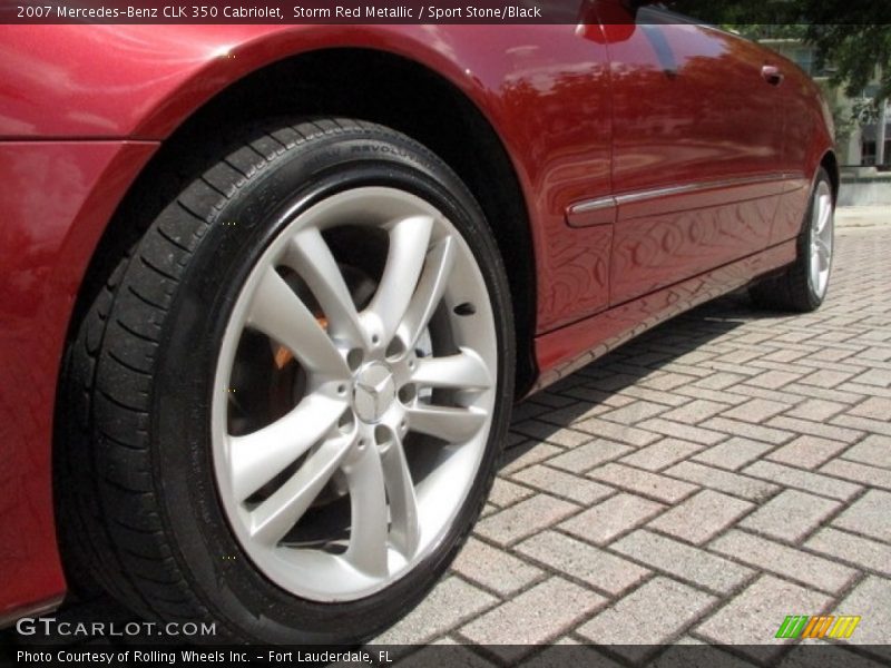 Storm Red Metallic / Sport Stone/Black 2007 Mercedes-Benz CLK 350 Cabriolet