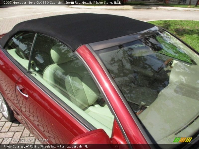 Storm Red Metallic / Sport Stone/Black 2007 Mercedes-Benz CLK 350 Cabriolet