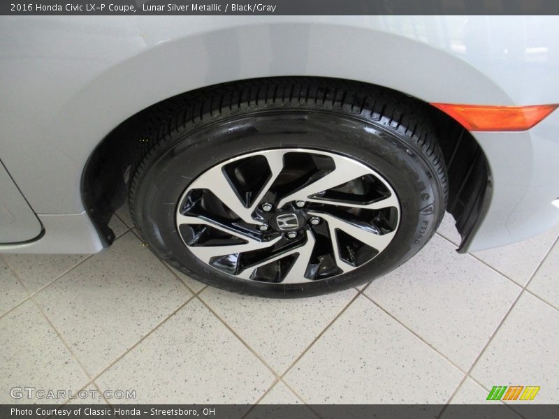 Lunar Silver Metallic / Black/Gray 2016 Honda Civic LX-P Coupe