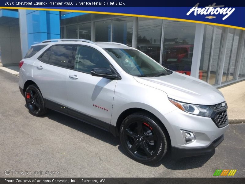 Silver Ice Metallic / Jet Black 2020 Chevrolet Equinox Premier AWD
