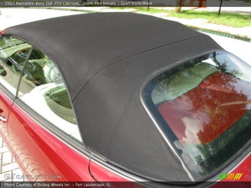 Storm Red Metallic / Sport Stone/Black 2007 Mercedes-Benz CLK 350 Cabriolet