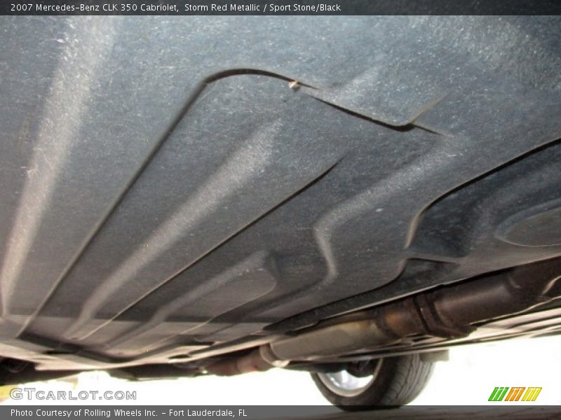 Storm Red Metallic / Sport Stone/Black 2007 Mercedes-Benz CLK 350 Cabriolet