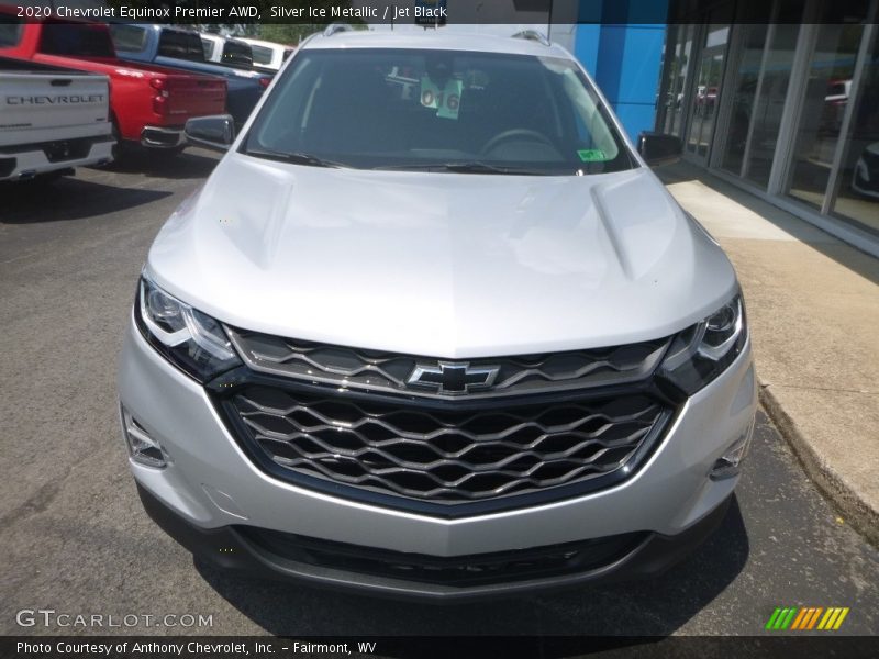 Silver Ice Metallic / Jet Black 2020 Chevrolet Equinox Premier AWD