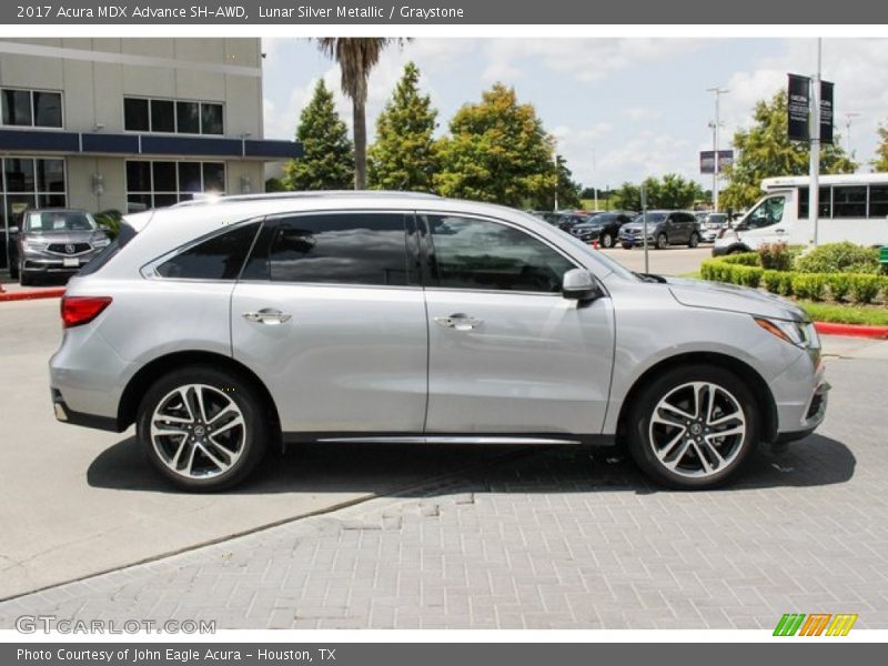 Lunar Silver Metallic / Graystone 2017 Acura MDX Advance SH-AWD