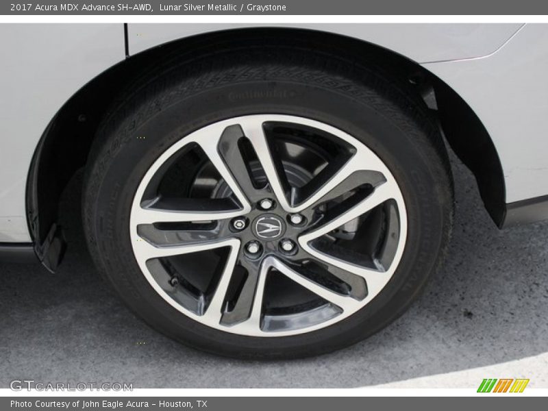 Lunar Silver Metallic / Graystone 2017 Acura MDX Advance SH-AWD