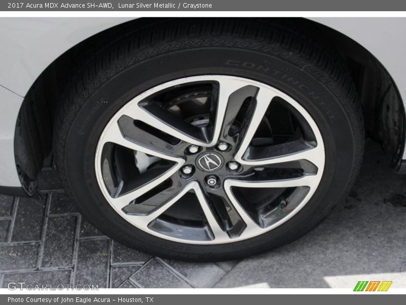 Lunar Silver Metallic / Graystone 2017 Acura MDX Advance SH-AWD