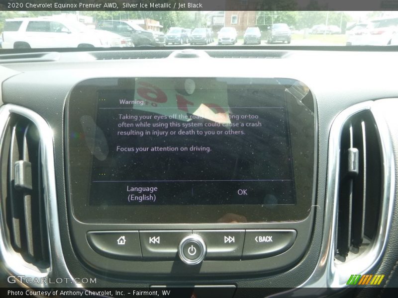 Silver Ice Metallic / Jet Black 2020 Chevrolet Equinox Premier AWD
