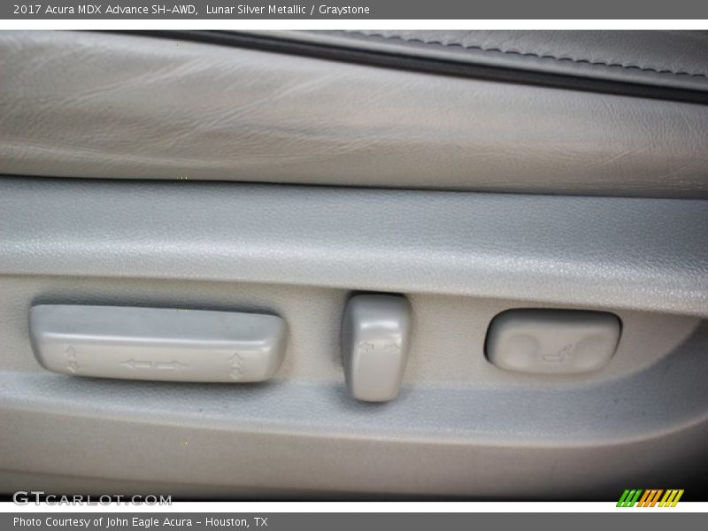 Lunar Silver Metallic / Graystone 2017 Acura MDX Advance SH-AWD