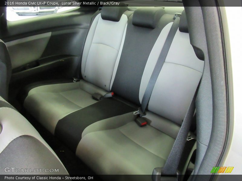 Lunar Silver Metallic / Black/Gray 2016 Honda Civic LX-P Coupe