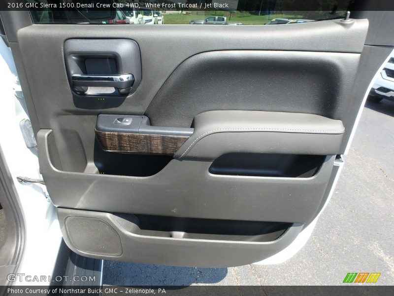 White Frost Tricoat / Jet Black 2016 GMC Sierra 1500 Denali Crew Cab 4WD