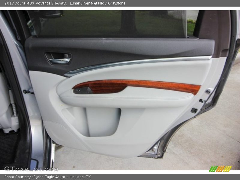 Lunar Silver Metallic / Graystone 2017 Acura MDX Advance SH-AWD