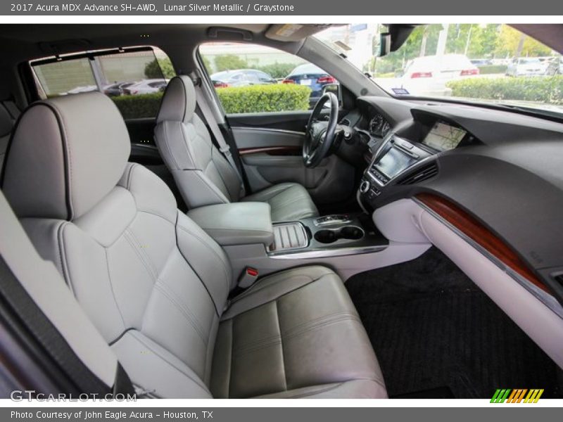 Lunar Silver Metallic / Graystone 2017 Acura MDX Advance SH-AWD