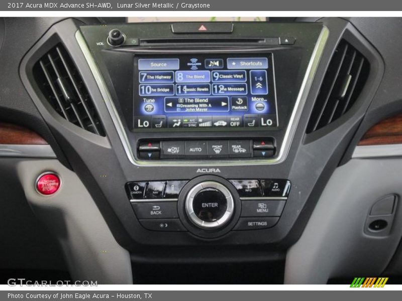 Lunar Silver Metallic / Graystone 2017 Acura MDX Advance SH-AWD