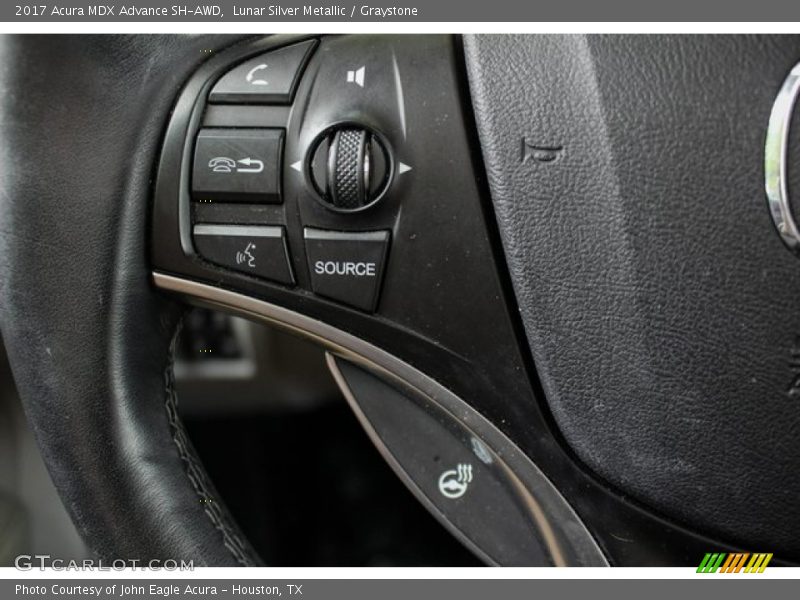 Lunar Silver Metallic / Graystone 2017 Acura MDX Advance SH-AWD