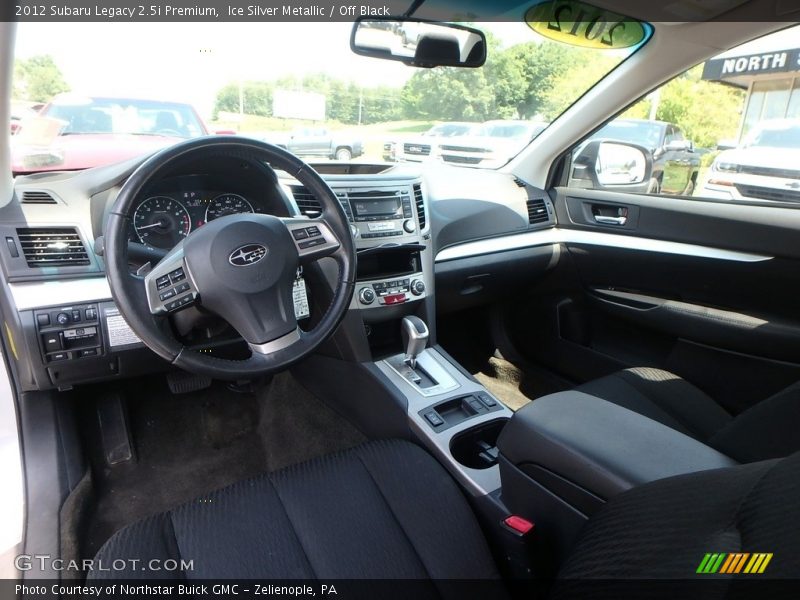 Ice Silver Metallic / Off Black 2012 Subaru Legacy 2.5i Premium