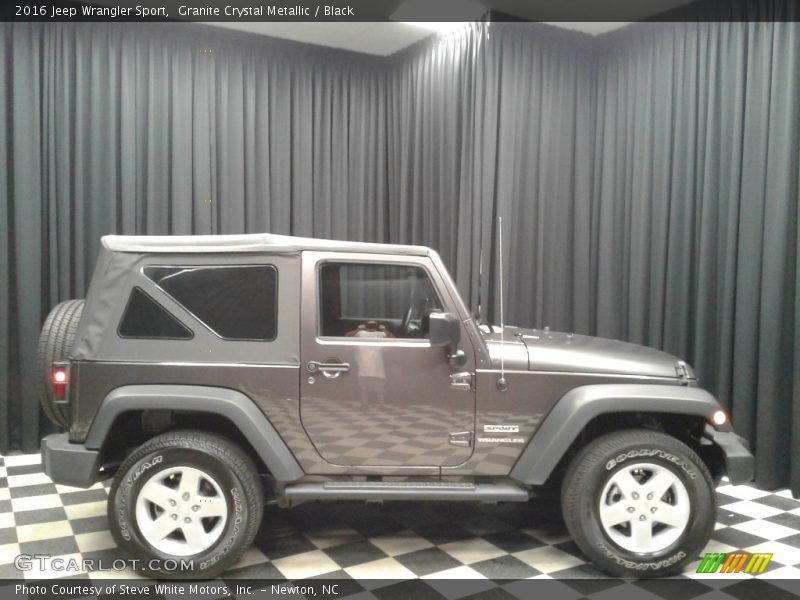 Granite Crystal Metallic / Black 2016 Jeep Wrangler Sport