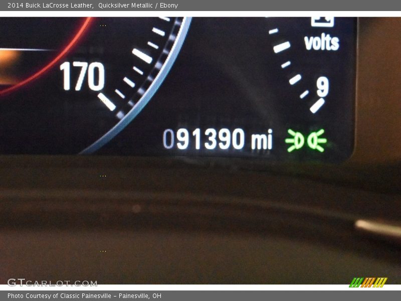 Quicksilver Metallic / Ebony 2014 Buick LaCrosse Leather