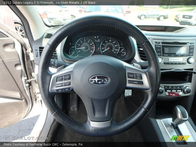Ice Silver Metallic / Off Black 2012 Subaru Legacy 2.5i Premium