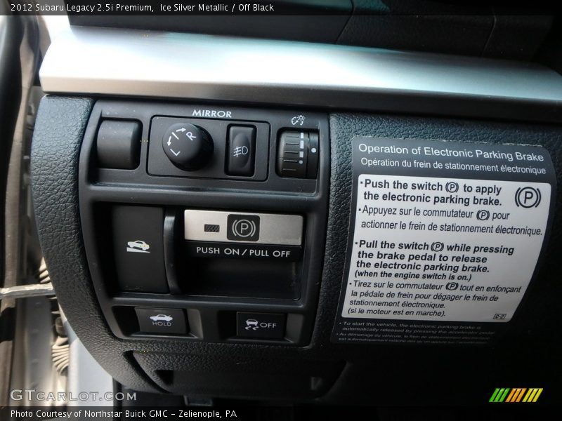 Ice Silver Metallic / Off Black 2012 Subaru Legacy 2.5i Premium