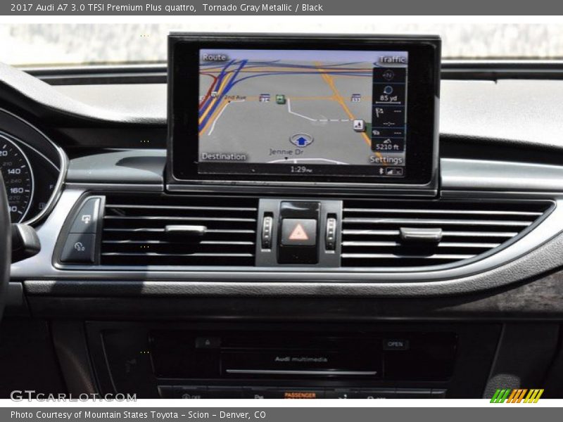 Tornado Gray Metallic / Black 2017 Audi A7 3.0 TFSI Premium Plus quattro