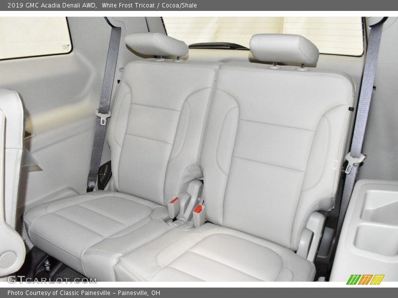 White Frost Tricoat / Cocoa/Shale 2019 GMC Acadia Denali AWD