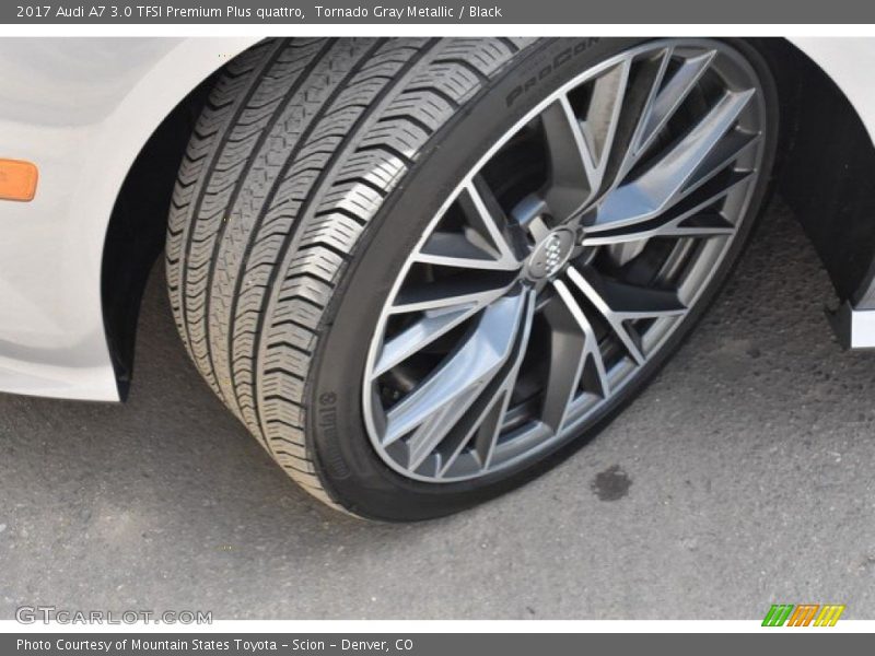 Tornado Gray Metallic / Black 2017 Audi A7 3.0 TFSI Premium Plus quattro