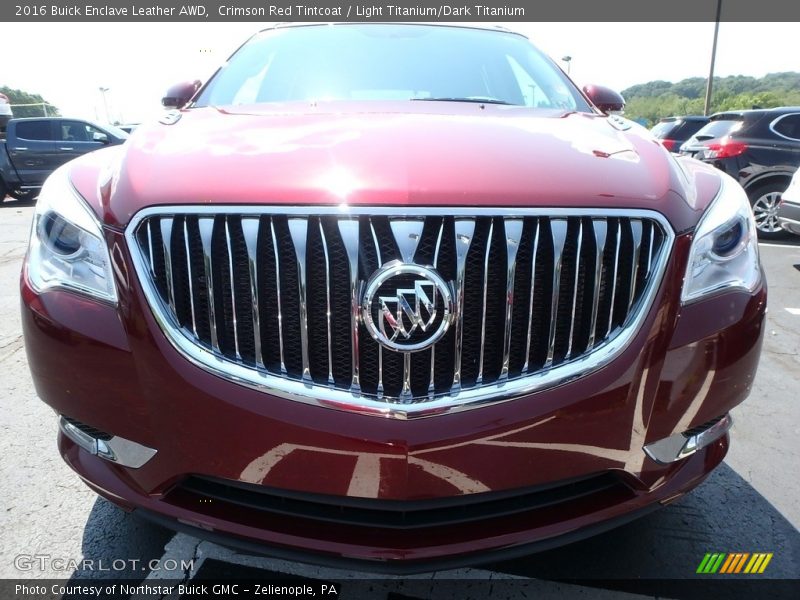 Crimson Red Tintcoat / Light Titanium/Dark Titanium 2016 Buick Enclave Leather AWD