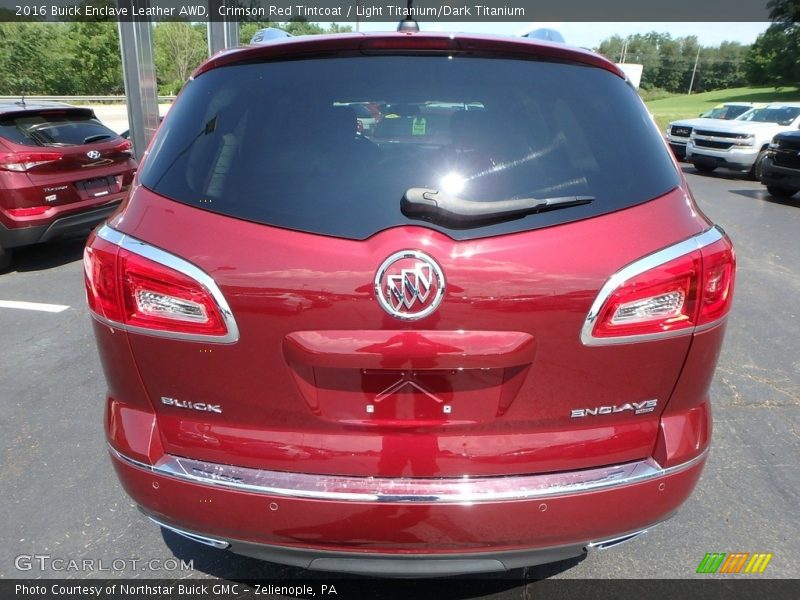 Crimson Red Tintcoat / Light Titanium/Dark Titanium 2016 Buick Enclave Leather AWD