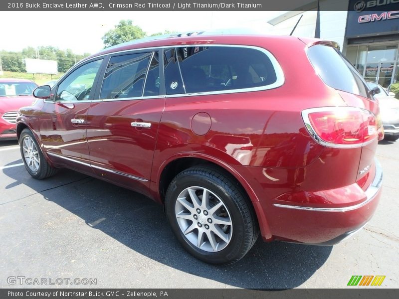 Crimson Red Tintcoat / Light Titanium/Dark Titanium 2016 Buick Enclave Leather AWD