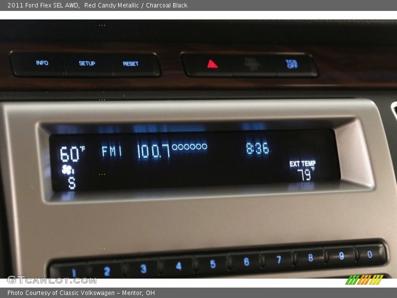 Red Candy Metallic / Charcoal Black 2011 Ford Flex SEL AWD