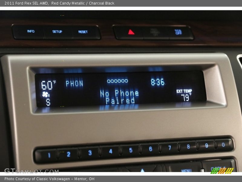 Red Candy Metallic / Charcoal Black 2011 Ford Flex SEL AWD