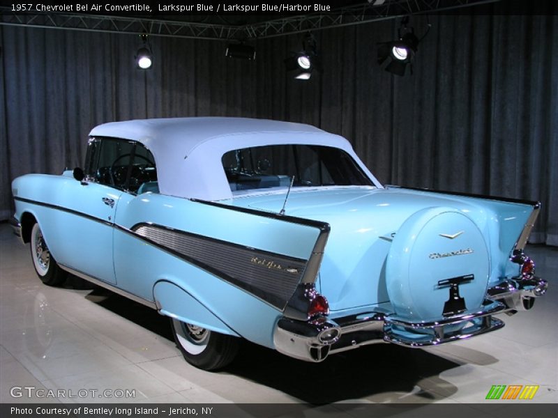 Larkspur Blue / Larkspur Blue/Harbor Blue 1957 Chevrolet Bel Air Convertible