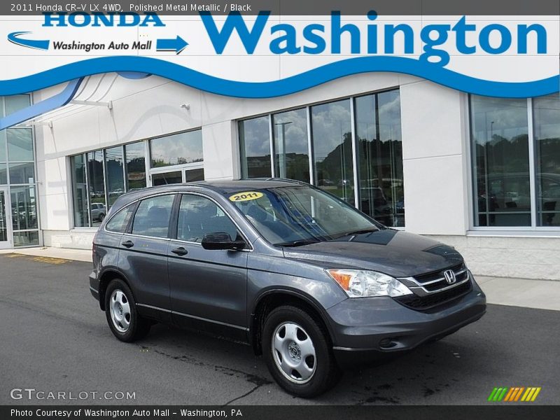 Polished Metal Metallic / Black 2011 Honda CR-V LX 4WD