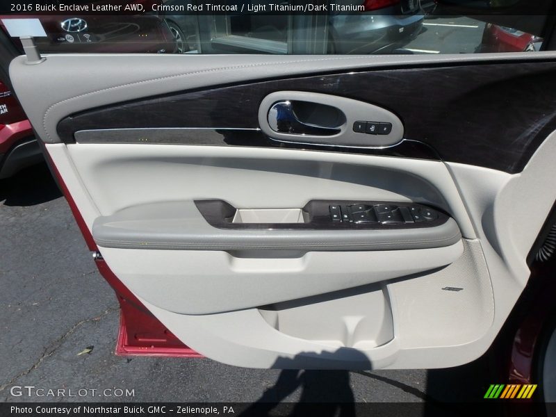 Crimson Red Tintcoat / Light Titanium/Dark Titanium 2016 Buick Enclave Leather AWD