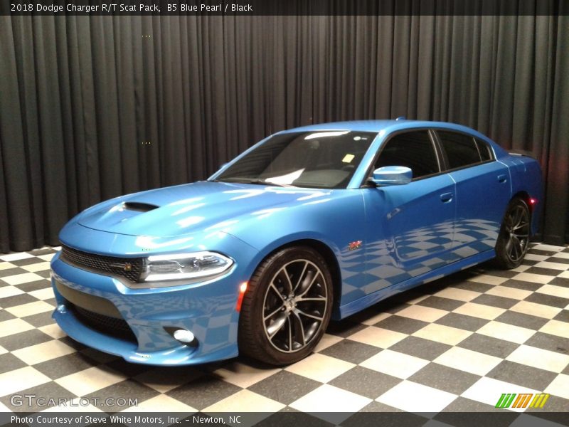 B5 Blue Pearl / Black 2018 Dodge Charger R/T Scat Pack