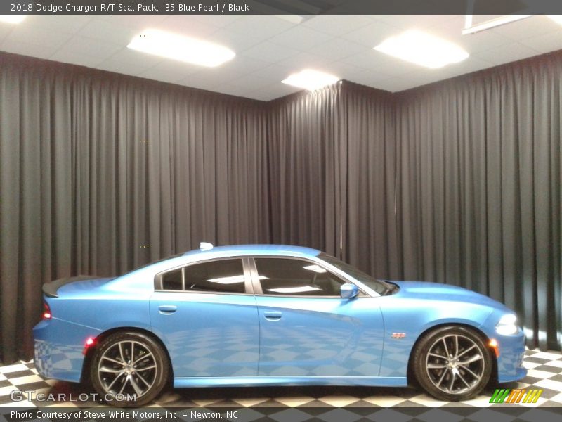 B5 Blue Pearl / Black 2018 Dodge Charger R/T Scat Pack