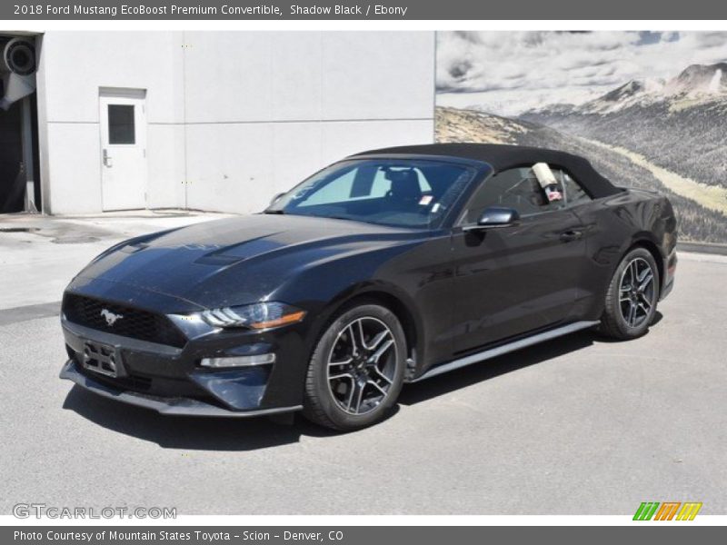 Shadow Black / Ebony 2018 Ford Mustang EcoBoost Premium Convertible