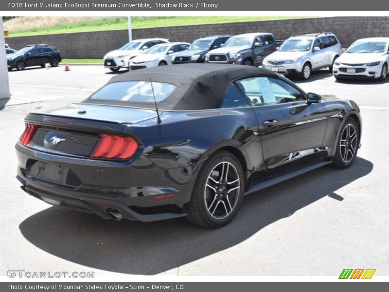 Shadow Black / Ebony 2018 Ford Mustang EcoBoost Premium Convertible