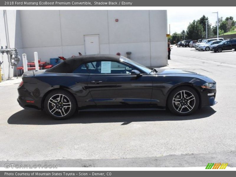 Shadow Black / Ebony 2018 Ford Mustang EcoBoost Premium Convertible