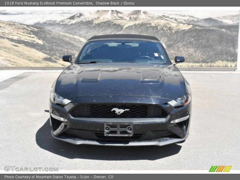 Shadow Black / Ebony 2018 Ford Mustang EcoBoost Premium Convertible