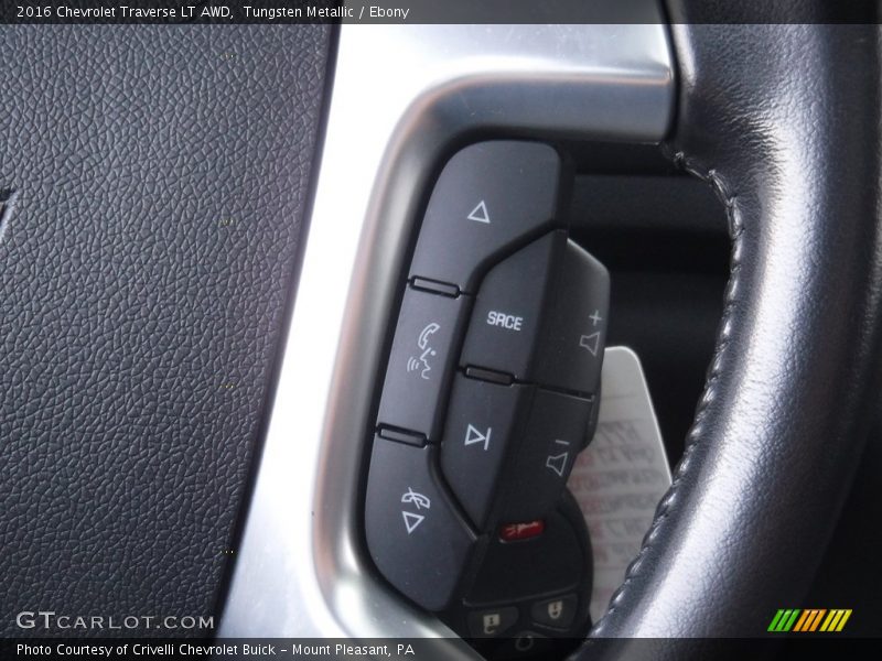 Tungsten Metallic / Ebony 2016 Chevrolet Traverse LT AWD