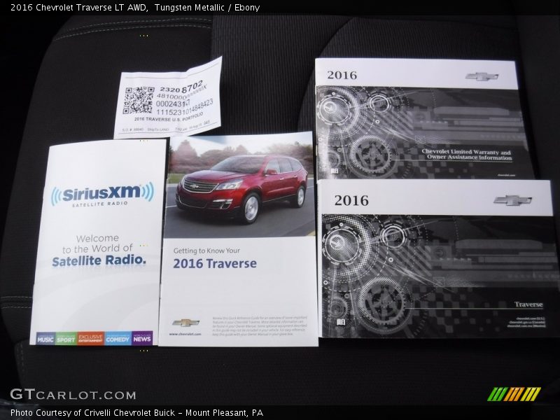 Tungsten Metallic / Ebony 2016 Chevrolet Traverse LT AWD