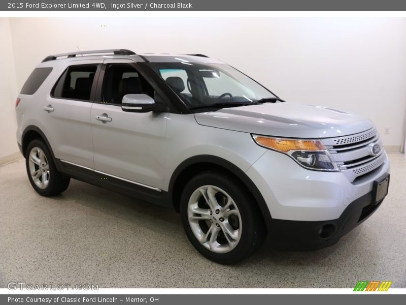 Ingot Silver / Charcoal Black 2015 Ford Explorer Limited 4WD