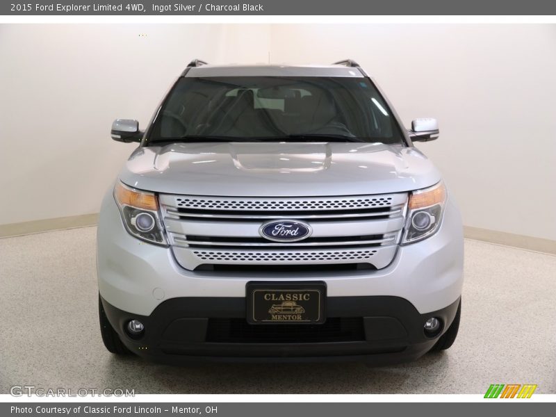 Ingot Silver / Charcoal Black 2015 Ford Explorer Limited 4WD