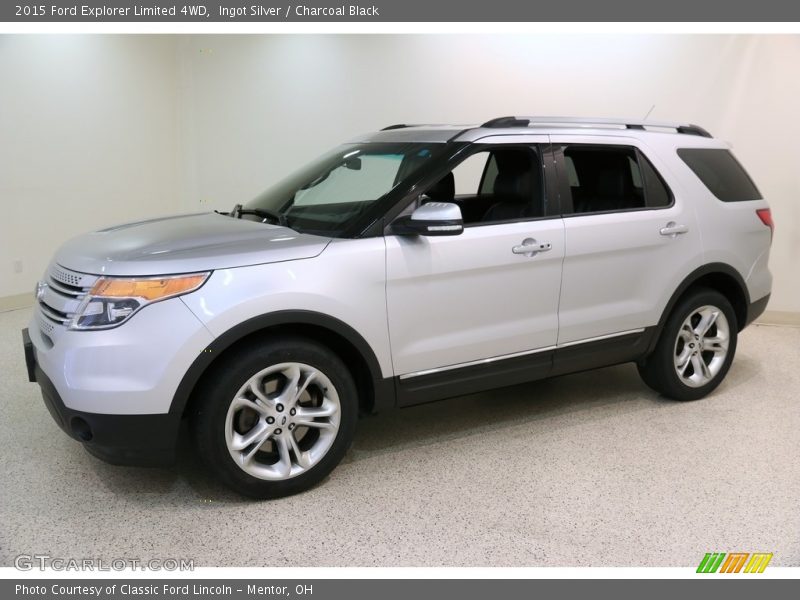 Ingot Silver / Charcoal Black 2015 Ford Explorer Limited 4WD