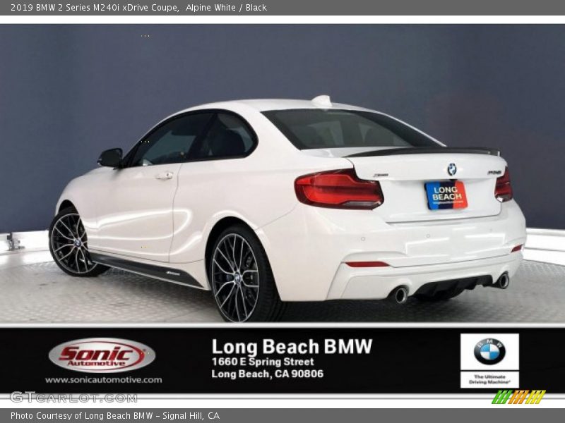 Alpine White / Black 2019 BMW 2 Series M240i xDrive Coupe