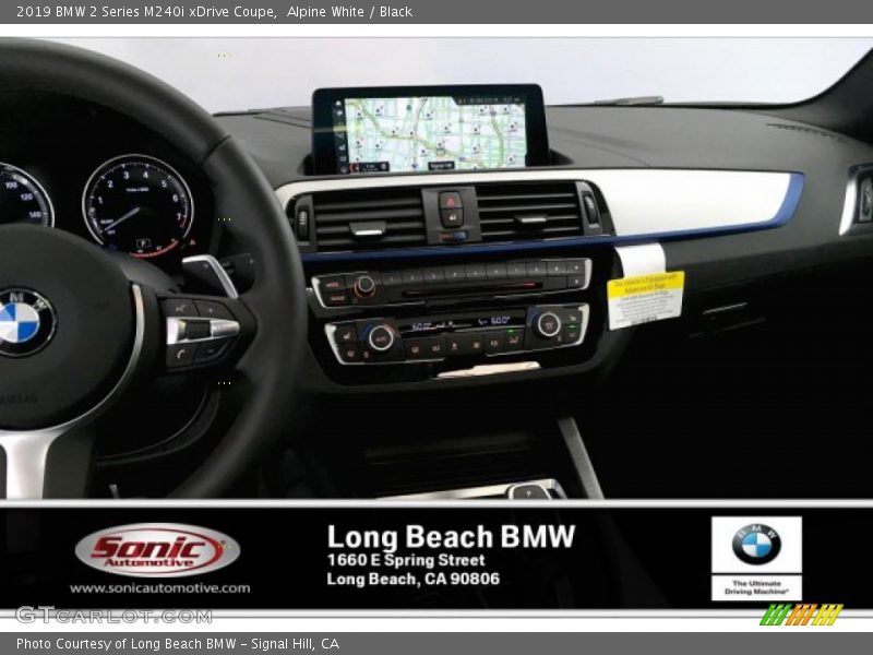 Alpine White / Black 2019 BMW 2 Series M240i xDrive Coupe